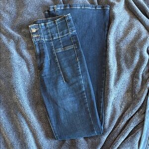 Free People Jayde high rise flare jean dark denim size 27